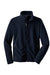 Port Authority F217 Mens Full Zip Fleece Jacket True Navy Blue Flat Front