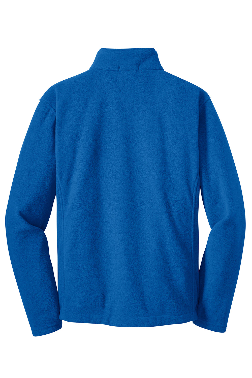 Port Authority F217 Mens Full Zip Fleece Jacket True Royal Blue Flat Back