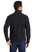 Port Authority F217 Mens Full Zip Fleece Jacket Black Model Back