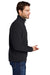 Port Authority F217 Mens Full Zip Fleece Jacket Black Model Side