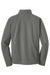 Port Authority F217 Mens Full Zip Fleece Jacket Deep Smoke Grey Flat Back