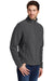 Port Authority F217 Mens Full Zip Fleece Jacket Iron Grey Model 3q