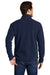 Port Authority F217 Mens Full Zip Fleece Jacket True Navy Blue Model Back