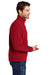 Port Authority F217 Mens Full Zip Fleece Jacket True Red Model Side