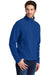 Port Authority F217 Mens Full Zip Fleece Jacket True Royal Blue Model 3q