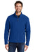 Port Authority F217 Mens Full Zip Fleece Jacket True Royal Blue Model Front