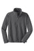 Port Authority F218 Mens Fleece 1/4 Zip Sweatshirt Iron Grey Flat Front