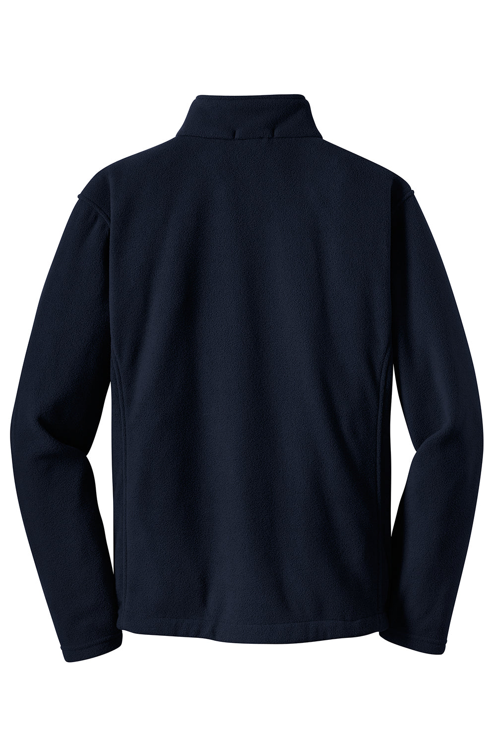 Port Authority F218 Mens Fleece 1/4 Zip Sweatshirt True Navy Blue Flat Back