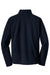 Port Authority F218 Mens Fleece 1/4 Zip Sweatshirt True Navy Blue Flat Back