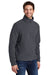 Port Authority F218 Mens Fleece 1/4 Zip Sweatshirt Iron Grey Model 3q