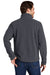 Port Authority F218 Mens Fleece 1/4 Zip Sweatshirt Iron Grey Model Back