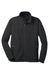 Port Authority F222 Mens Full Zip Fleece Jacket Black Flat Front