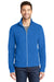 Port Authority F223 Mens Microfleece Pill Resistant Full Zip Jacket Light Royal Blue Model Front