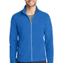 Port Authority Mens Microfleece Pill Resistant Full Zip Jacket - Light Royal Blue