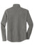 Port Authority F223 Mens Microfleece Pill Resistant Full Zip Jacket Pearl Grey Flat Back