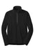 Port Authority F224 Mens Pill Resistant Microfleece 1/4 Zip Sweatshirt Black Flat Front