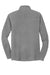 Port Authority F224 Mens Pill Resistant Microfleece 1/4 Zip Sweatshirt Pearl Grey Flat Back