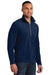 Port Authority F224 Mens Pill Resistant Microfleece 1/4 Zip Sweatshirt True Navy Blue Model 3q