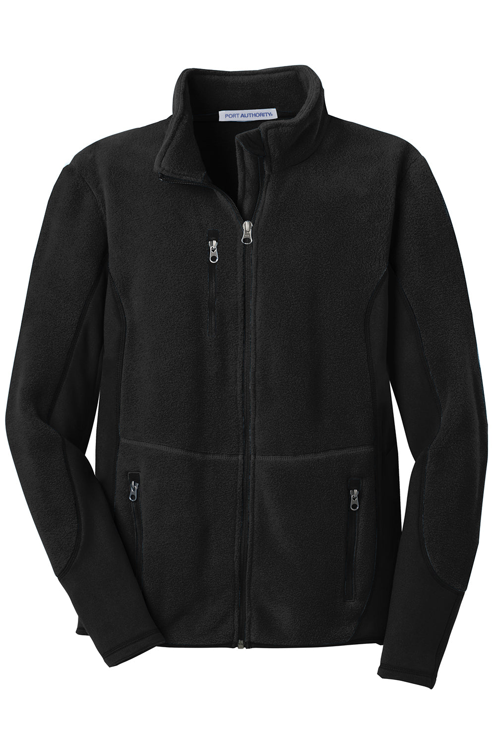 Port Authority F227 Mens R-Tek Pro Pill Resistant Fleece Full Zip Jacket Black Flat Front