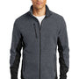 Port Authority Mens R-Tek Pro Pill Resistant Fleece Full Zip Jacket - Heather Charcoal Grey/Black