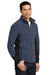 Port Authority F227 Mens R-Tek Pro Pill Resistant Fleece Full Zip Jacket Heather Navy Blue/Black Model 3q