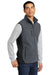 Port Authority F228 Mens R-Tek Pro Pill Resistant Fleece Full Zip Vest Heather Charcoal Grey/Black Model 3q