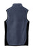 Port Authority F228 Mens R-Tek Pro Pill Resistant Fleece Full Zip Vest Heather Navy Blue/Black Flat Back