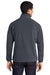 Port Authority F229 Mens Full Zip Fleece Jacket Battleship Grey/Black Model Back