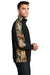 Port Authority F230C Mens Full Zip Microfleece Jacket Black/Realtree Xtra Camo Model Side