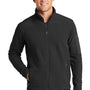 Port Authority Mens Summit Full Zip Fleece Jacket - Black