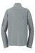 Port Authority F233 Mens Summit Full Zip Fleece Jacket Frost Grey/Magnet Grey Flat Back