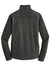 Port Authority F235 Mens Heather Pill Resistant Microfleece Full Zip Sweatshirt Heather Charcoal Black Flat Back