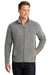 Port Authority F235 Mens Heather Pill Resistant Microfleece Full Zip Sweatshirt Heather Pearl Grey Model Front