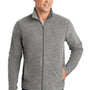 Port Authority Mens Heather Pill Resistant Microfleece Full Zip Sweatshirt - Heather Pearl Grey