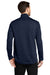 Port Authority F239 Mens Grid Fleece Full Zip Jacket River Navy Blue Model Back