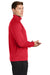 Sport-Tek F243 Mens Sport-Wick Moisture Wicking Fleece 1/4 Zip Sweatshirt Deep Red/Silver Grey Model Side