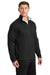 Sport-Tek F243 Mens Sport-Wick Moisture Wicking Fleece 1/4 Zip Sweatshirt Black/Silver Grey Model 3q