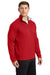 Sport-Tek F243 Mens Sport-Wick Moisture Wicking Fleece 1/4 Zip Sweatshirt Deep Red/Silver Grey Model 3q