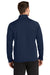 Sport-Tek F243 Mens Sport-Wick Moisture Wicking Fleece 1/4 Zip Sweatshirt Navy Blue/Silver Grey Model Back