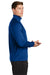 Sport-Tek F243 Mens Sport-Wick Moisture Wicking Fleece 1/4 Zip Sweatshirt True Royal Blue/Silver Grey Model Side