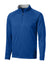 Sport-Tek F243 Mens Sport-Wick Moisture Wicking Fleece 1/4 Zip Sweatshirt True Royal Blue/Silver Grey Flat Front