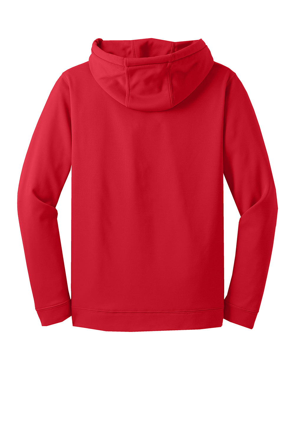 Sport-Tek F244 Mens Sport-Wick Moisture Wicking Fleece Hooded Sweatshirt Hoodie Deep Red Flat Back