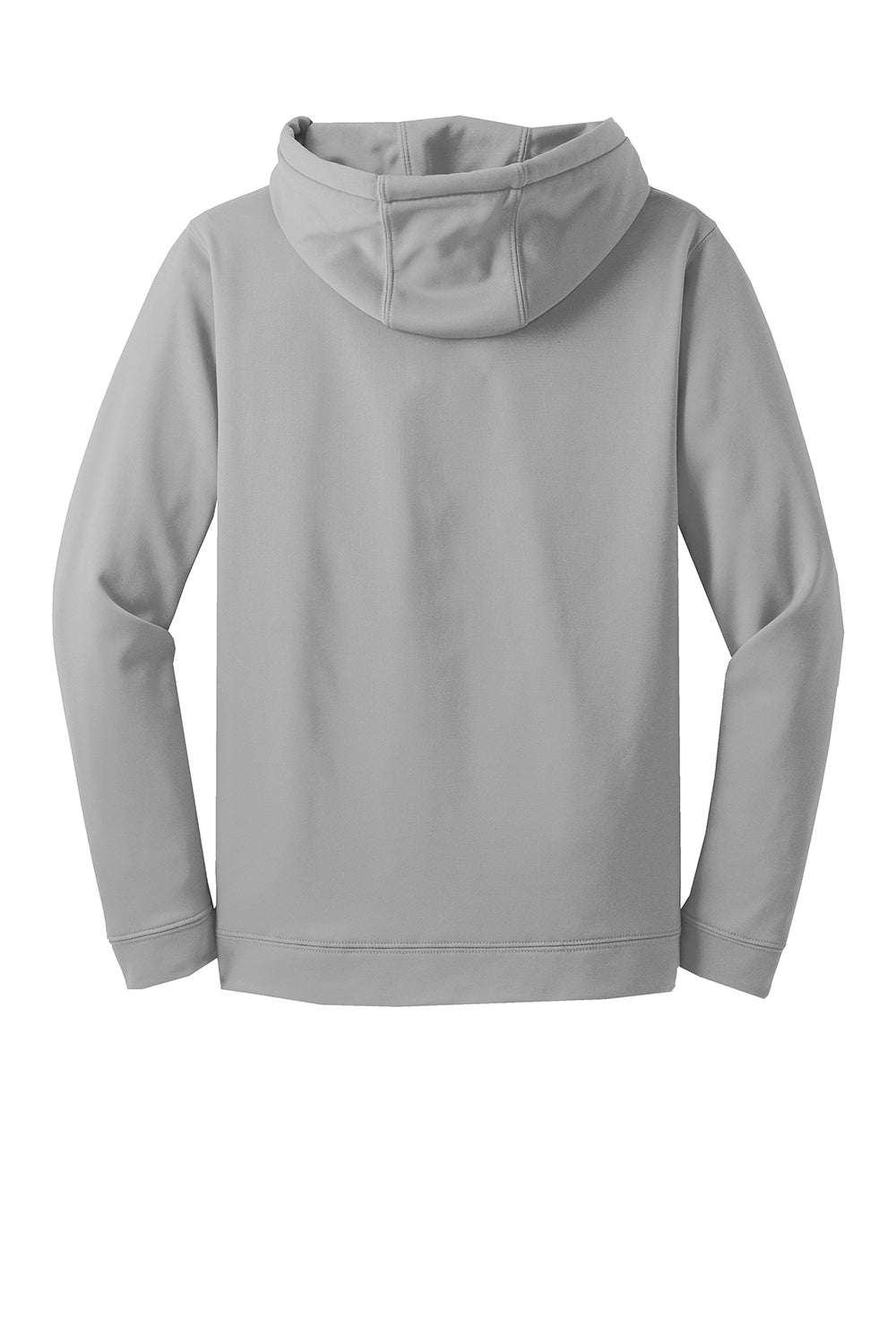 Sport-Tek F244 Mens Sport-Wick Moisture Wicking Fleece Hooded Sweatshirt Hoodie Silver Grey Flat Back