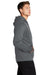 Sport-Tek F244 Mens Sport-Wick Moisture Wicking Fleece Hooded Sweatshirt Hoodie Dark Smoke Grey Model Side