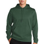 Sport-Tek Mens Sport-Wick Moisture Wicking Fleece Hooded Sweatshirt Hoodie - Forest Green