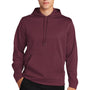 Sport-Tek Mens Sport-Wick Moisture Wicking Fleece Hooded Sweatshirt Hoodie - Maroon