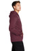 Sport-Tek F244 Mens Sport-Wick Moisture Wicking Fleece Hooded Sweatshirt Hoodie Maroon Model Side