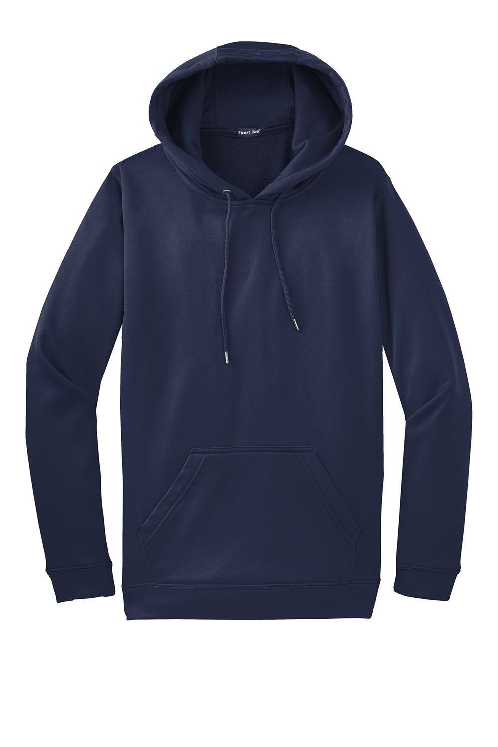 Sport-Tek F244 Mens Sport-Wick Moisture Wicking Fleece Hooded Sweatshirt Hoodie Navy Blue Flat Front