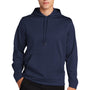 Sport-Tek Mens Sport-Wick Moisture Wicking Fleece Hooded Sweatshirt Hoodie - Navy Blue