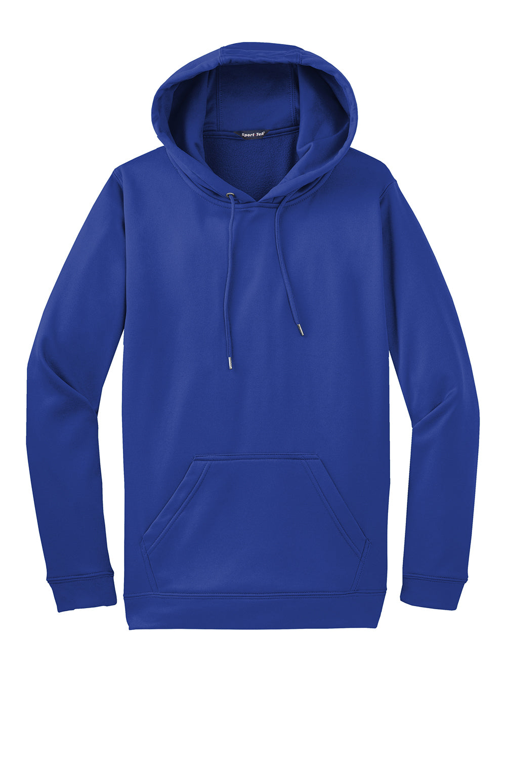 Sport-Tek F244 Mens Sport-Wick Moisture Wicking Fleece Hooded Sweatshirt Hoodie True Royal Blue Flat Front